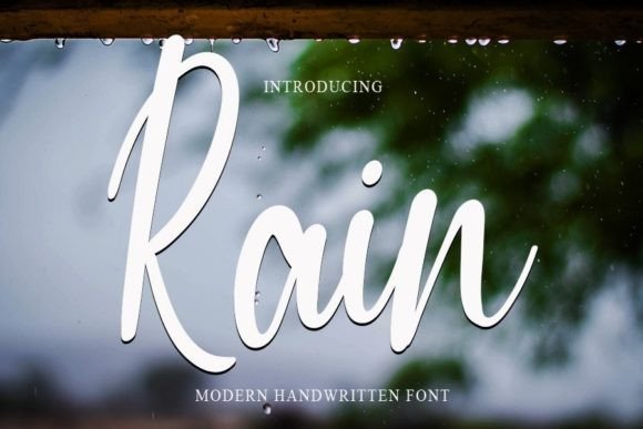 Rain Font Poster 1