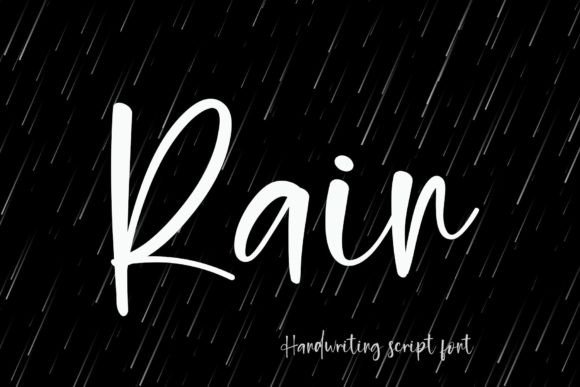 Rain Font Poster 1