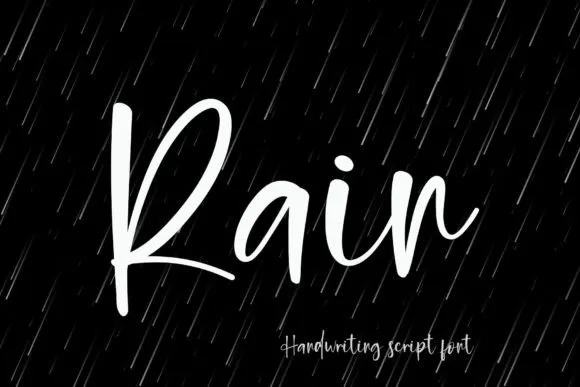 Rain Font Rain Font Poster 1