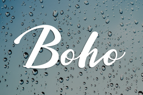 Rain Font Poster 2