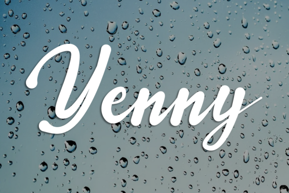 Rain Font Poster 3