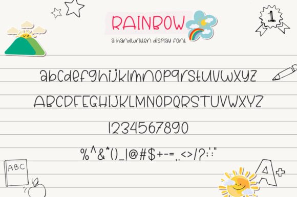 Rainbow Font Poster 6