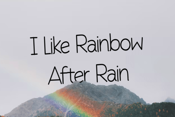 Rainbow Font Poster 2