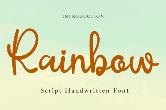 Rainbow Font Poster 1