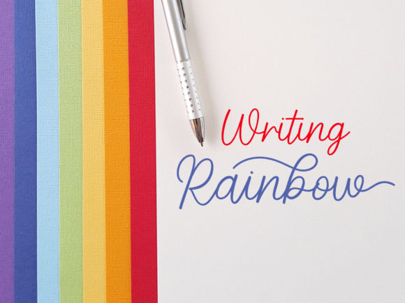 Rainbow Font Poster 2
