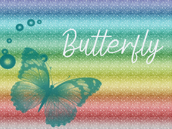 Rainbow Font Poster 3