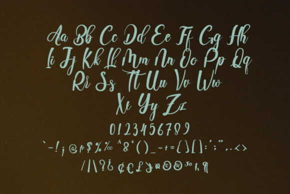Rainbow Font Poster 5