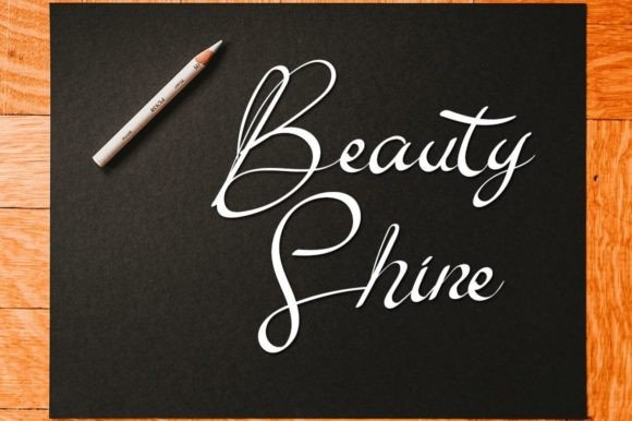 Rainbow Calligraphy Font Poster 2