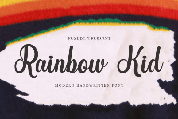 Rainbow Kid Font Poster 1
