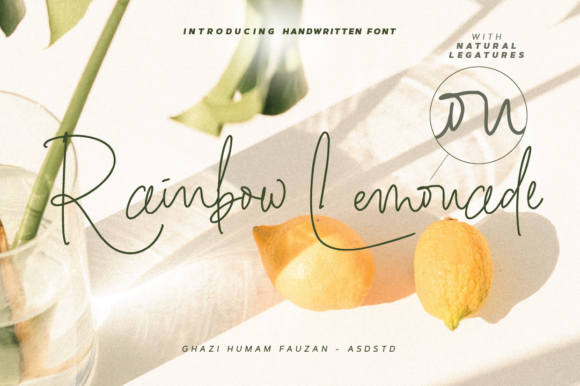 Rainbow Lemonade Font Poster 1