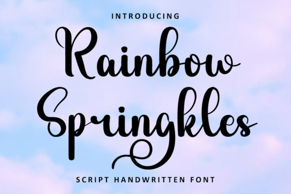 Rainbow Springkles Font Poster 1