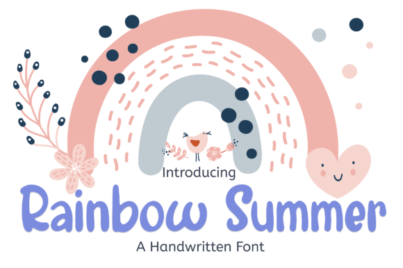 Rainbow Summer Font Poster 1