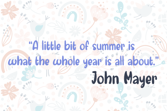 Rainbow Summer Font Poster 6