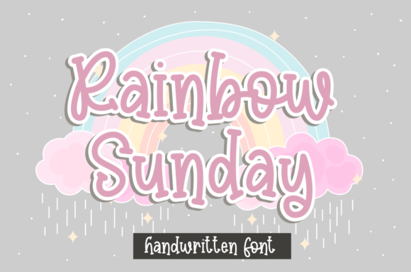 Rainbow Sunday Font Poster 1