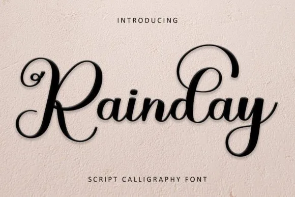 Rainday Font Rainday Font Poster 1