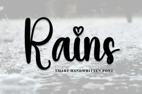Rains Font Rains Font Poster 1