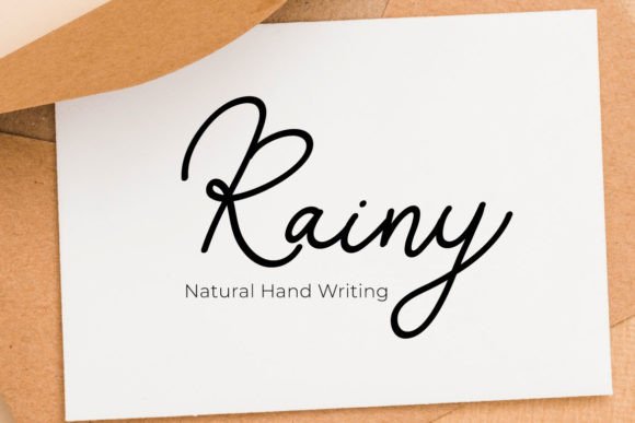 Rainy Font Poster 1