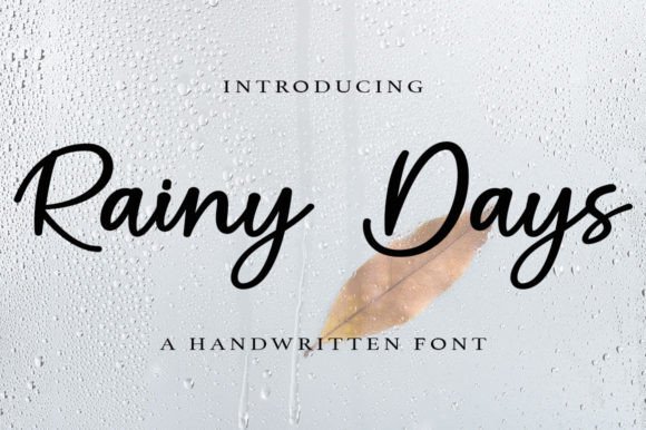 Rainy Days Font Poster 1
