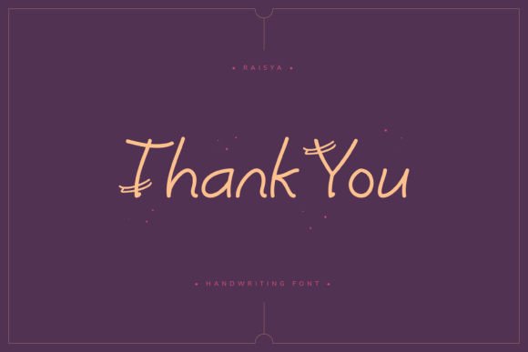 Raisya Font Poster 11