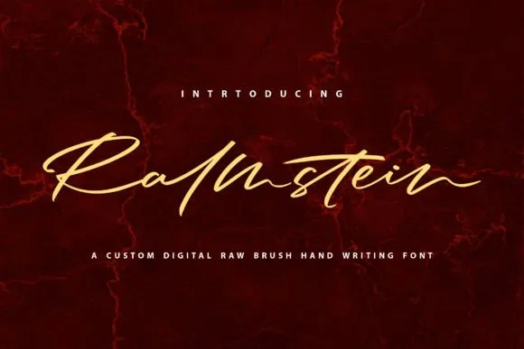 Ralmstein Font Ralmstein Font Poster 1