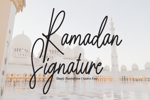 Ramadan Signature Font Poster 1