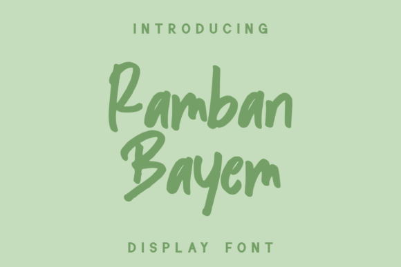 Ramban Bayem Font Poster 1