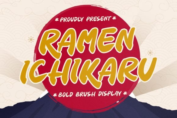 Ramen Ichikaru Font Poster 1