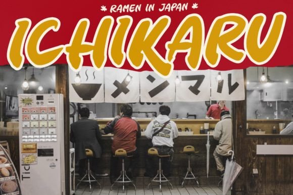 Ramen Ichikaru Font Poster 8
