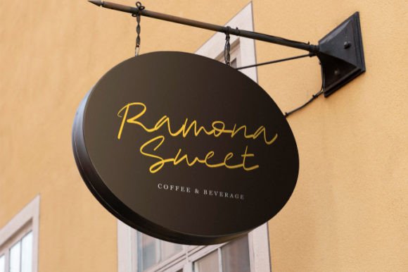 Ramona Sweet Font Poster 8
