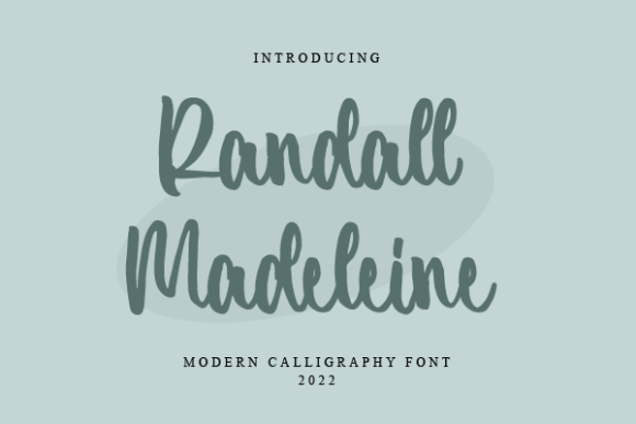 Randall Madeleine Font Poster 1