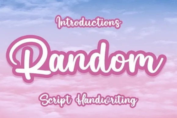 Random Font Random Font Poster 1