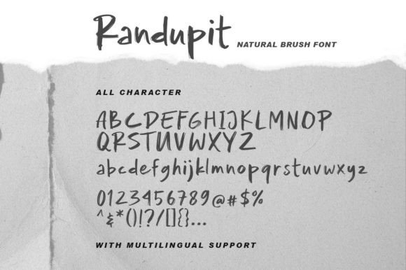 Randupit Font Poster 6