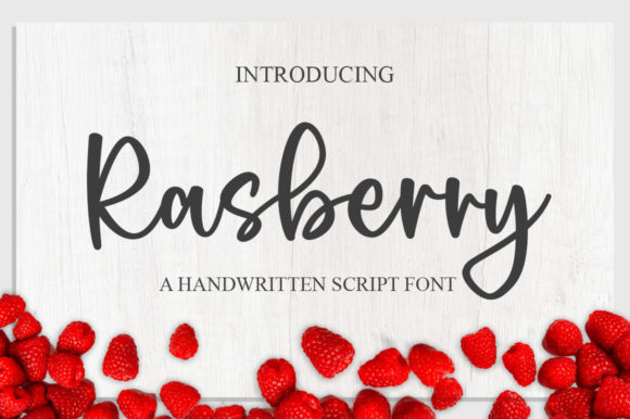 Rasberry Font Poster 1