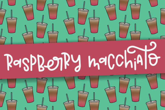 Raspberry Macchiato Font Poster 1