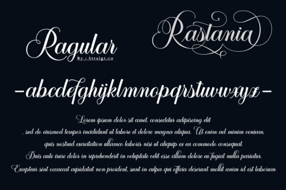 Rastania Script Font Poster 6