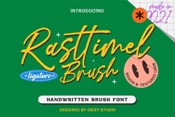 Rasttimel Brush Font Poster 1