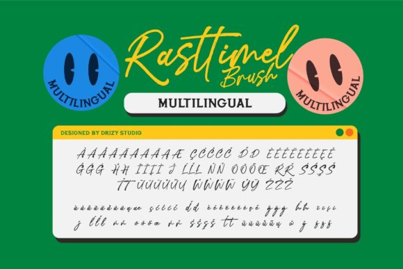 Rasttimel Brush Font Poster 7