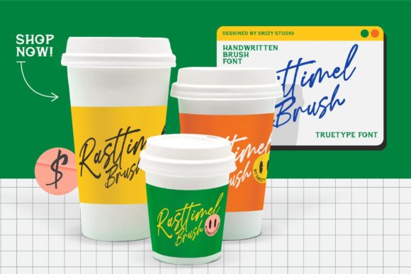 Rasttimel Brush Font Poster 8