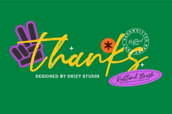 Rasttimel Brush Font Poster 9