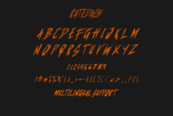 Ratedach Font Poster 4