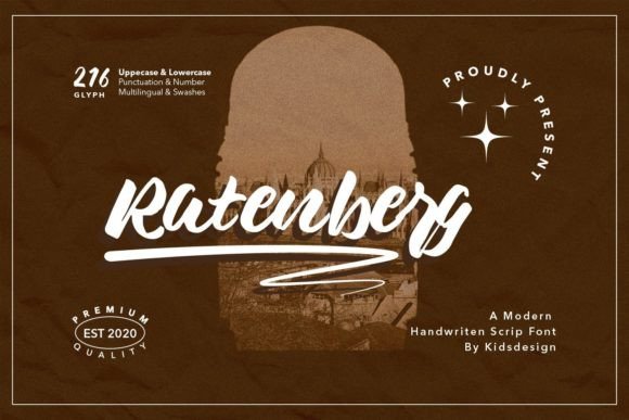 Ratenberg Font Poster 1