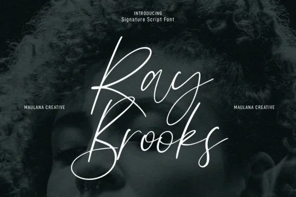 Ray Brooks Font Ray Brooks Font Poster 1