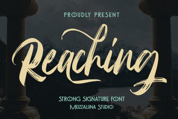 Reaching Font Poster 1