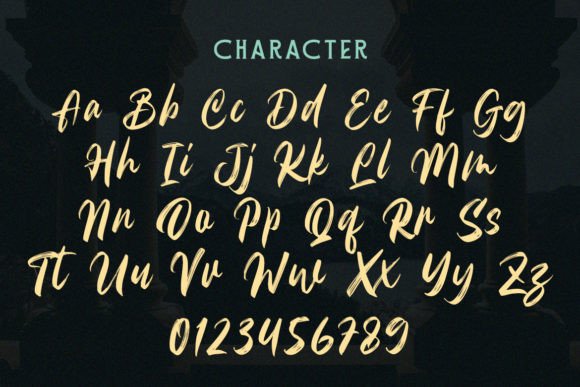 Reaching Font Poster 7