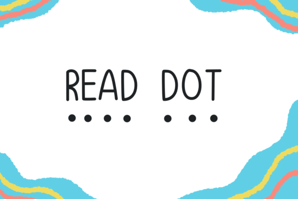 Read Dot Font Poster 1