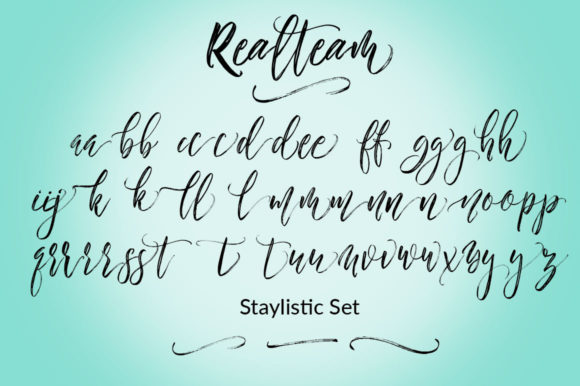 Realteam Font Poster 9