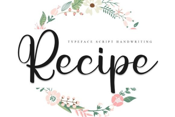 Recipe Font Poster 1