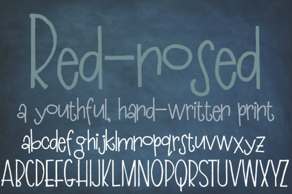 Red-Nosed Font Poster 1