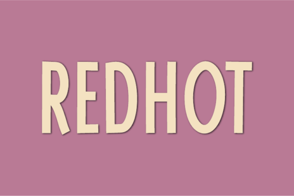 Redhot Font Poster 1