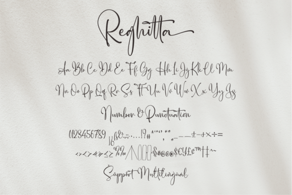 Reghitta Font Poster 11